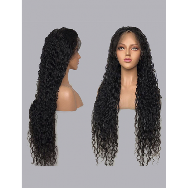 Brazilian Curly Wig Pre Plucked Hairline Human Hair Long Lace Front Wig