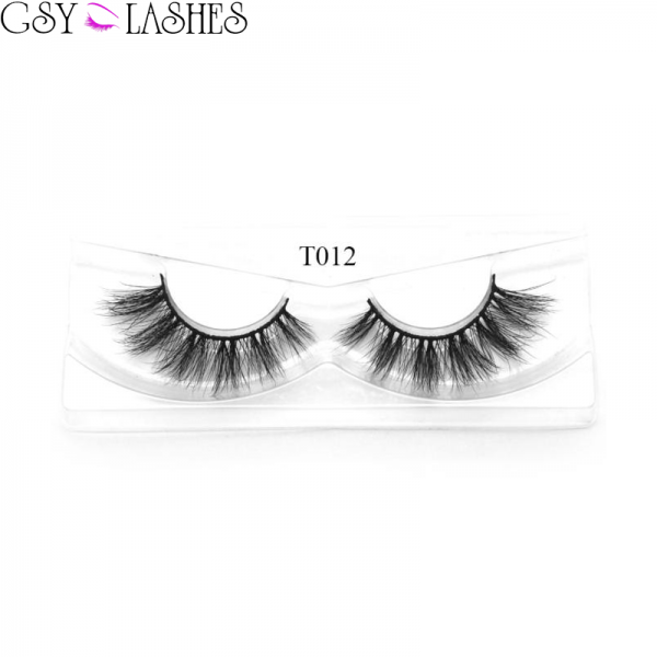 GSY LASHES False Eyelashes Thick Wedding Event Daily Makeup Long Soft Reusable 3D Mink Lashes