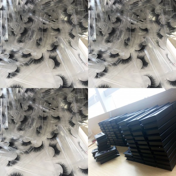 3D Mink Lashes 25mm, Natural Layered Effect Fluffy Long Wispy Lashes, Real Siberian Mink Cruelty-free, 100% Handmade