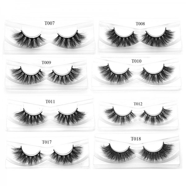 GSY LASHES False Eyelashes Thick Wedding Event Daily Makeup Long Soft Reusable 3D Mink Lashes