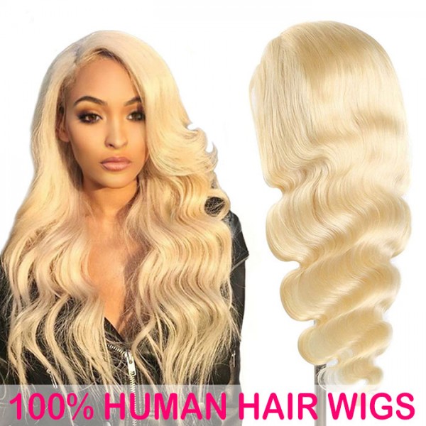 Body Wave Transparent Lace Frontal 613 Wigs 100% Human Hair For Women