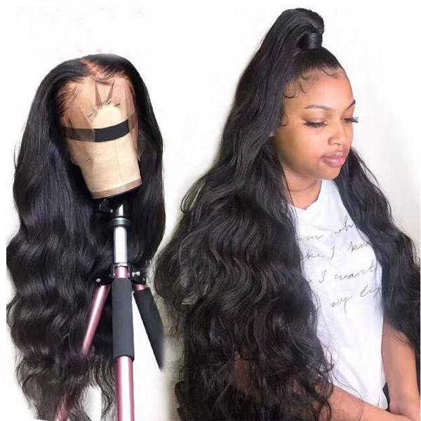 Body Wave Lace Front Human Hair Wig with Baby Hair 150% Density Brazilian 13x4 Body Wave Lace Frontal Wig For Woman Remy