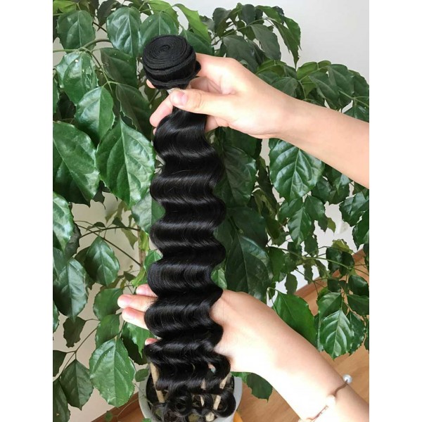 Deep Wave Hair Bundles Raw Hair Bundles Raw Virgin Cuticle Aligned Hair Weave Human Hair Extension