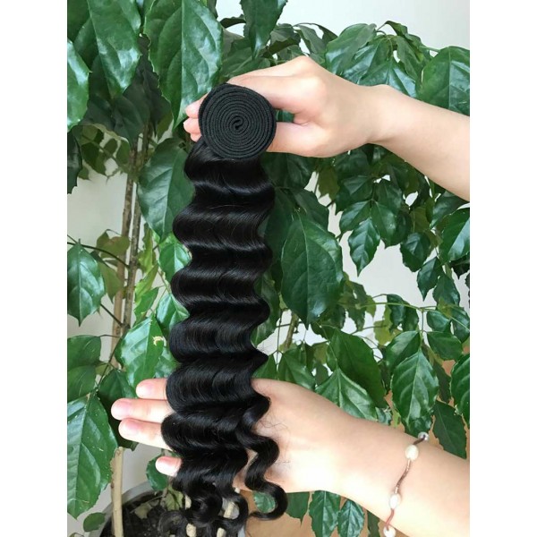 Deep Wave Hair Bundles Raw Hair Bundles Raw Virgin Cuticle Aligned Hair Weave Human Hair Extension