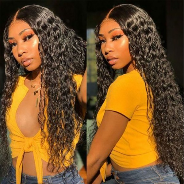 deep wave 22inch 24inch 26inch 28inch lace front wigs for sale