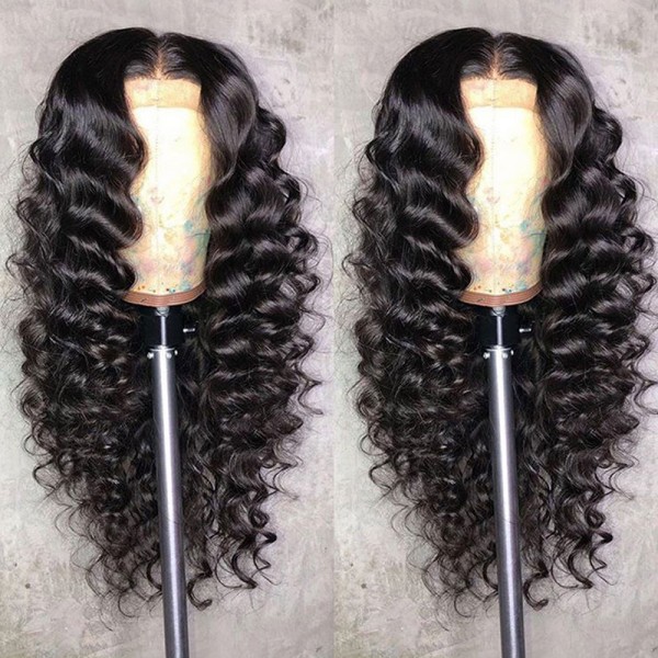 loose wave  human hair lace front wig high quality density 150% 180% 14inch 30inch