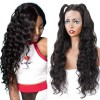 Loose Wave Wigs 100% Brazilian Virgin Human Hair Small Transparent Swiss Lace Wig 180%