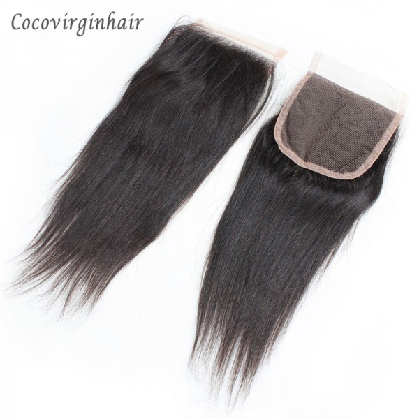 bundles with closure 4x4 natural and blonde 613 straight and body wave human hair