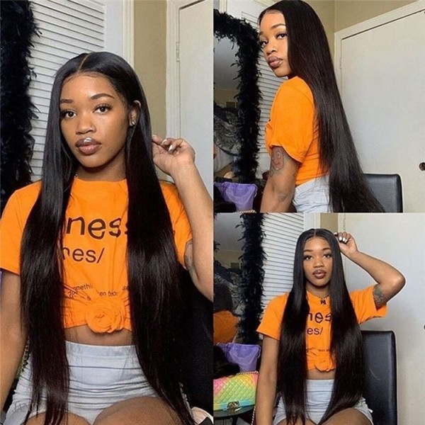 13x4 Straight Lace Front Human Hair Wigs Lace Frontal Wigs Remy Brazilian Human Hair Lace Wigs for Women 150 Density
