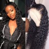 water wave frontal lace wig and brazilian human hair 150/180 density