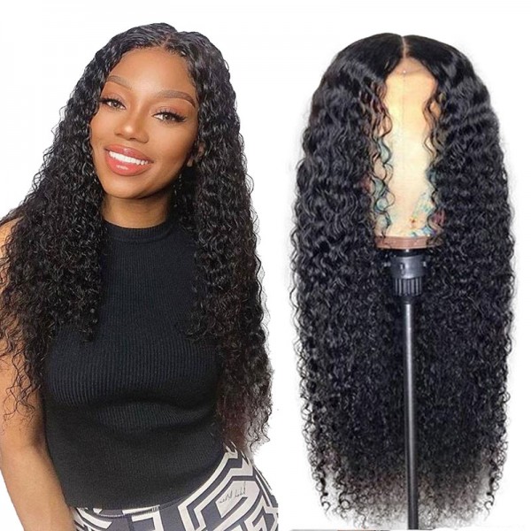 water wave human hair wig with short medium long inches affordable lace front wigs