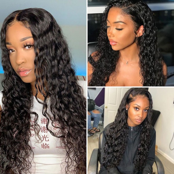 water wave 20inch 22inch 24inch 26inch 28inch 30inch lace front wigs human hair for sale