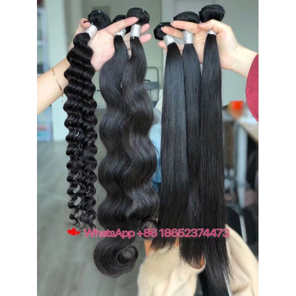 Straight Body Wave Bundles 100% Human Hair Extension Cuticle Aligned Raw Brazilian Human Hair Wholesale