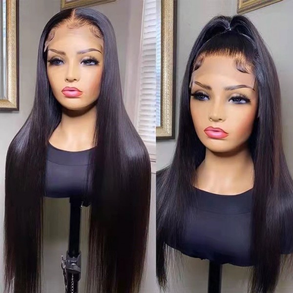 Straight 5x5 Lace Wigs High Quality Human Hair Wigs Virgin Remy Brazilian HD Transparent Frontal Straight