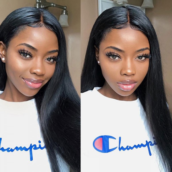 Straight 5x5 Lace Wigs High Quality Human Hair Wigs Virgin Remy Brazilian HD Transparent Frontal Straight