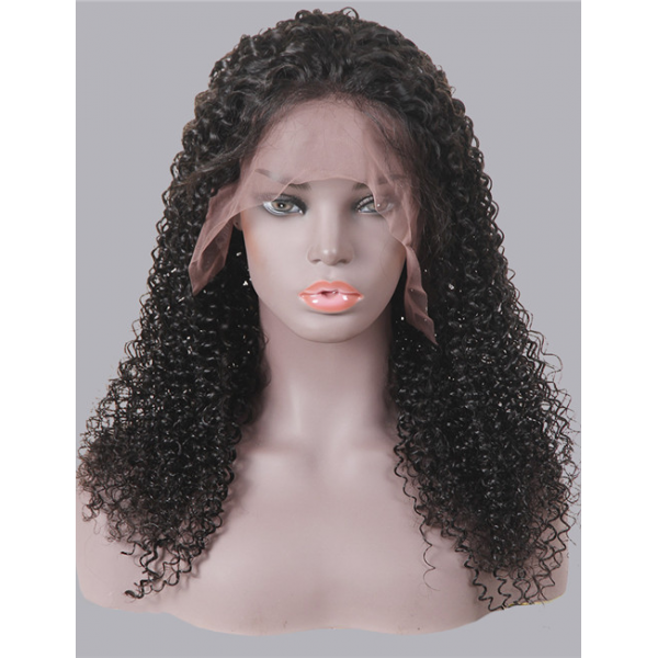 High quality brazilian glueless transparent 13x4 frontal human hair curly 360 lace front wigs 