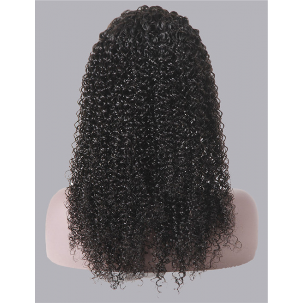 High quality brazilian glueless transparent 13x4 frontal human hair curly 360 lace front wigs 