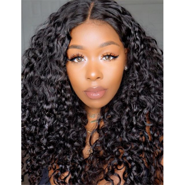 Factory supply attractive price kinky curly human hair wig kinky straight wigs