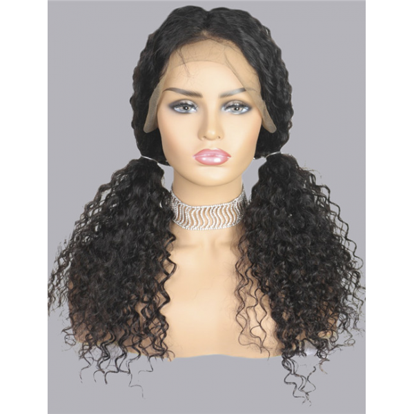 Kinky Jerry Curly Front Lace Front Human Hair Wig Wholesale