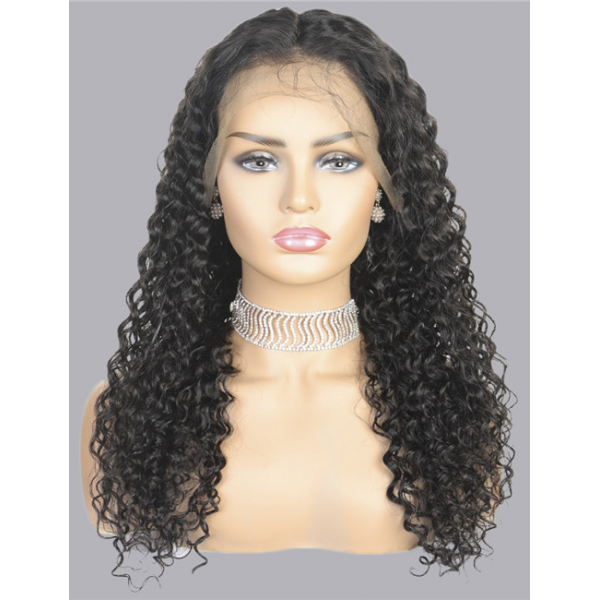 Kinky Jerry Curly Front Lace Front Human Hair Wig Wholesale