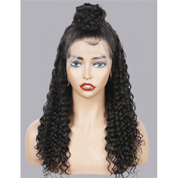 Curly Human Hair Lace Front Wig With Baby Hair Supplier Natural Brazilian Hair