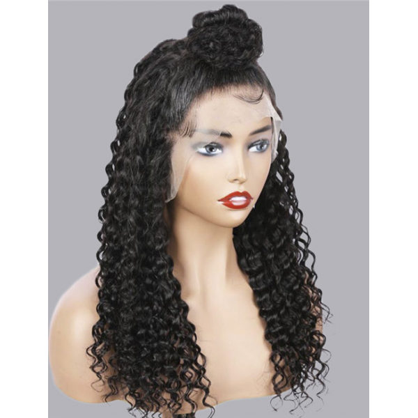 Curly Human Hair Lace Front Wig With Baby Hair Supplier Natural Brazilian Hair