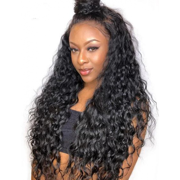 100% Natural Virgin Curly Brazilian Hair Lace Front Wig Cuticle Aligned Hair Wig Human Hair