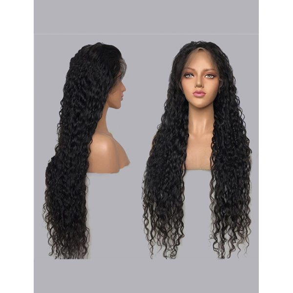 100% Natural Virgin Curly Brazilian Hair Lace Front Wig Cuticle Aligned Hair Wig Human Hair