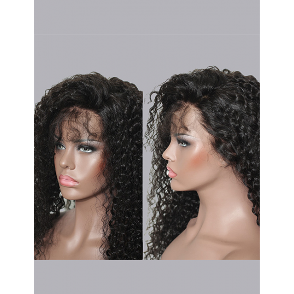 Brazilian Kinky Curly Lace Frontal Wig Pre Plucked With Baby Hair 13X4 Cuticle Aligned Raw Virgin Human Hair Lace Front Wigs