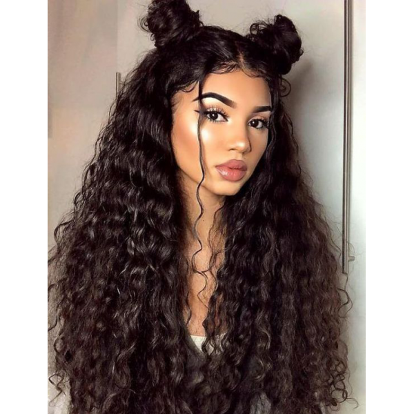 Transparent Lace Curly Wig Vendor Real Unprocessed Virgin Brazilian Human Hair