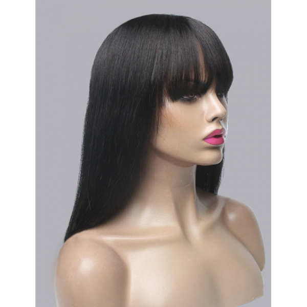 Yaki Straight  Lace Frontal Brazilian Human Virgin Hair