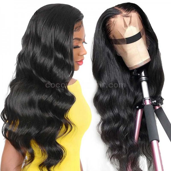 Body Wave  Pre Plucked Raw human Hair 150%/180%/250% Density Unprocessed Lace Front Wig