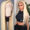 613 Transparent Lace Frontal Wigs 100% Unprocessed Virgin Brazilian Straight Human Hair 613 blonde hair