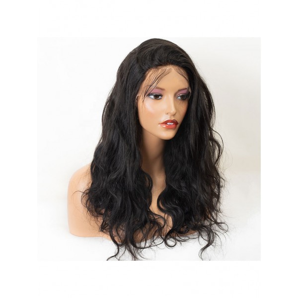 Body Wave Full Lace Human Hair Wigs For Black Women Brazilian Virgin Hair 130% Density