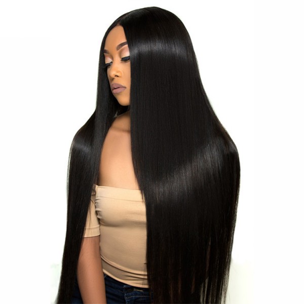 Straight Full Lace Virgin Hair Wig Raw Unprocessed Brazilian full Lace Human Hair Wigs