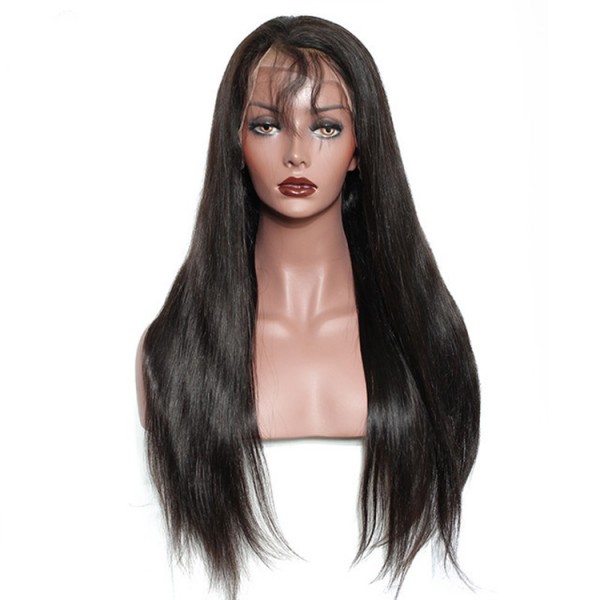 Straight Full Lace Virgin Hair Wig Raw Unprocessed Brazilian full Lace Human Hair Wigs