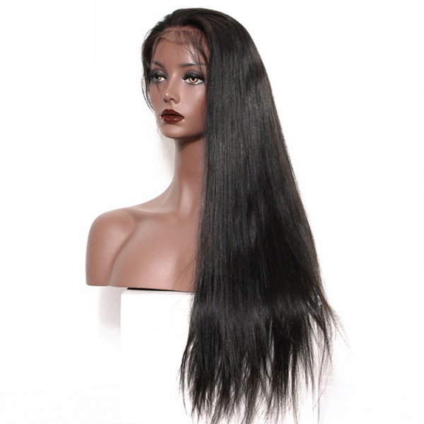 Straight Full Lace Virgin Hair Wig Raw Unprocessed Brazilian full Lace Human Hair Wigs