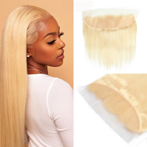 613 Blonde Thin/ Transparent Swiss Lace Frontal Preplucked With Baby Hair