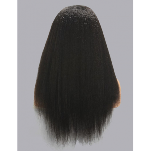 Yaki Straight Pre Plucked Lace Front Human Hair Wigs With Baby Hair Lace Frontal Wig Bleached Knots Brazilian Remy 